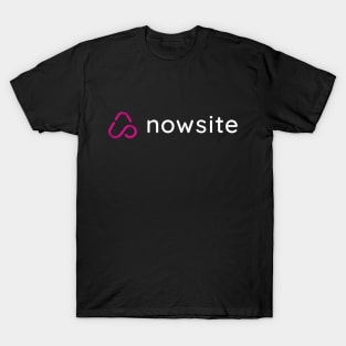 nowsite white letters T-Shirt